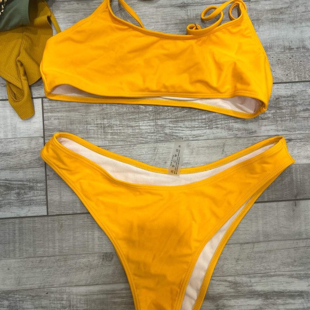 Yellow bikini